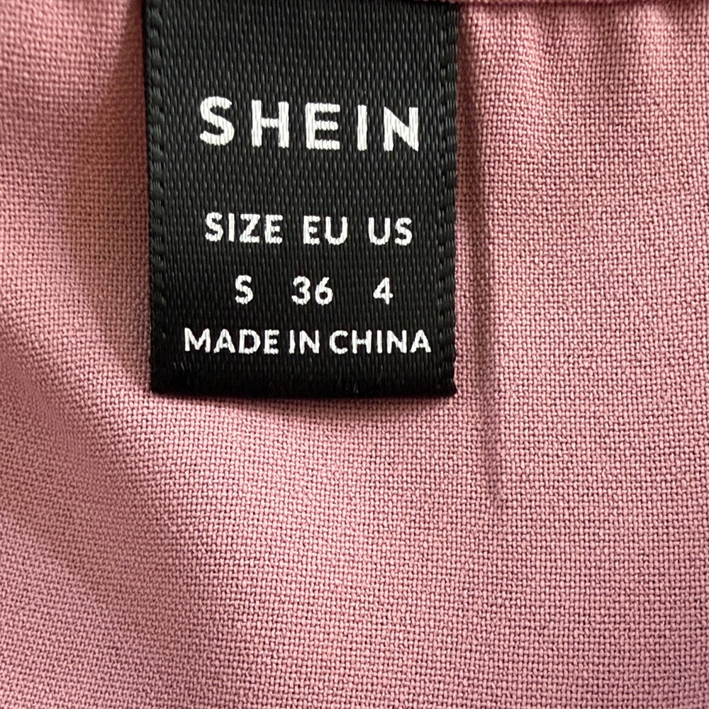 Mauve Pink Floral Mesh Sleeve Shift Dress - Picture 6 of 7
